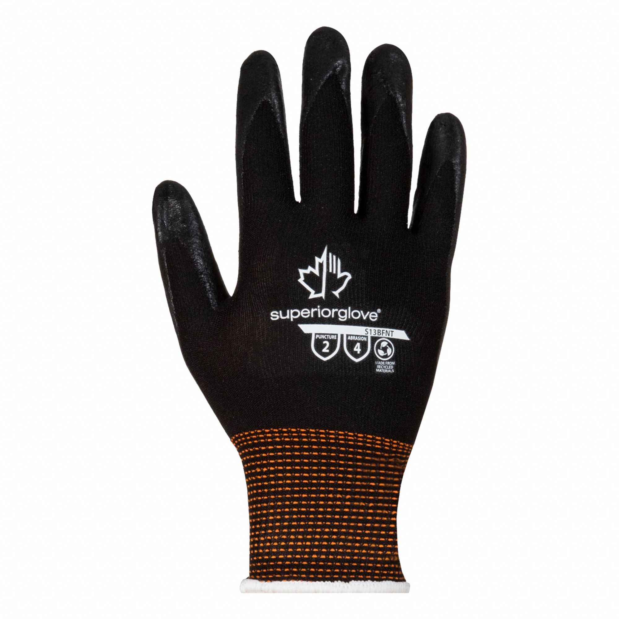 DEXTERITY S13BFNT GANTS DE TRAVAIL,TG/4,NYLON,ANSI/ISEA ABRASION 2/PUNCTURE 2,MOUSSE NITRILE