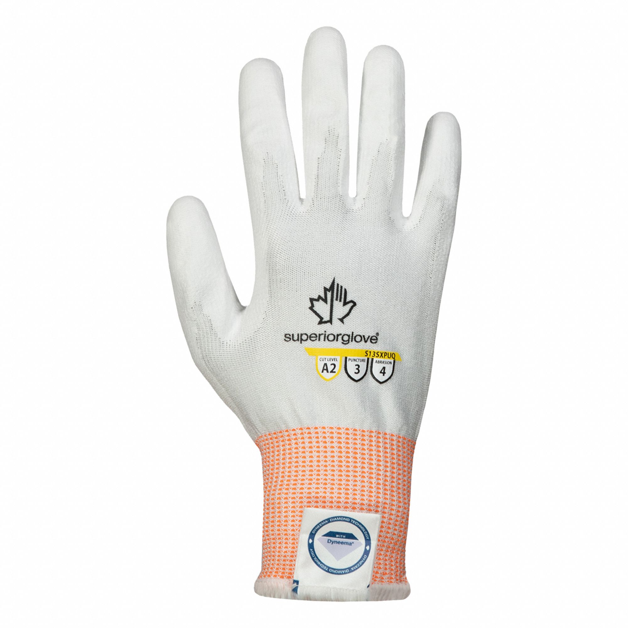 CUT-RESISTANT GLOVES, XS (6), ANSI CUT LEVEL A2, DIPPED PALM, PUR