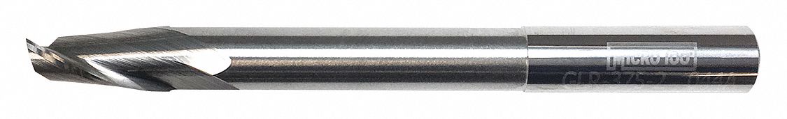 Square End Mill,  0.375 in,  Carbide