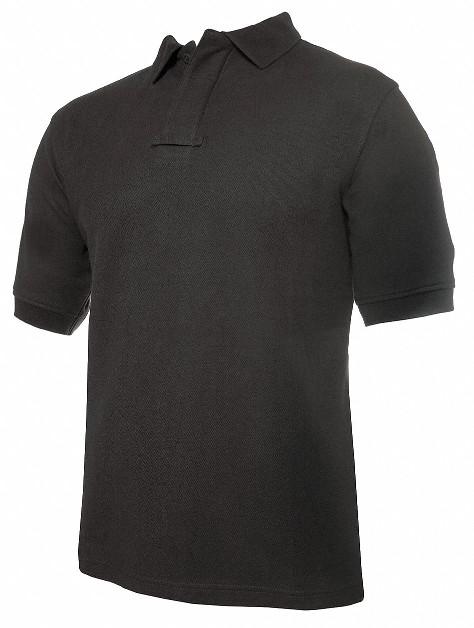 Tactical Polo,Black,L - Grainger