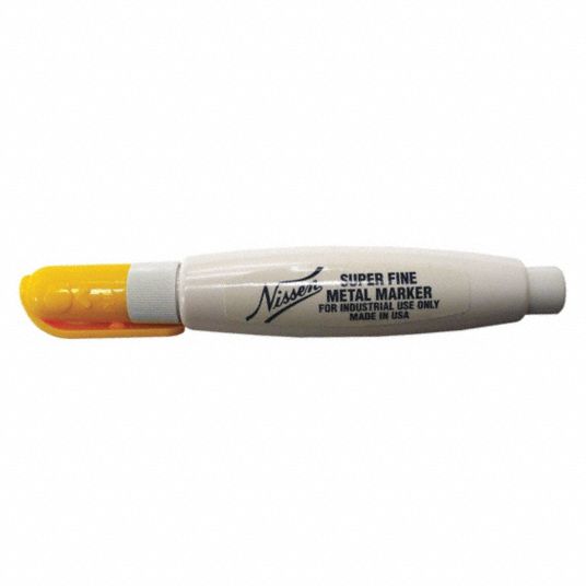 Nissen Flexible Barrel Metal Marker, Yellow (Nissen 28841)