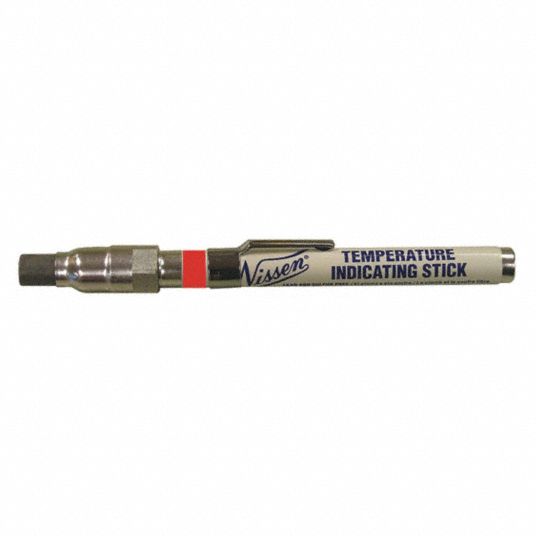 NISSEN Temperature Indicator Stick, 150°F Temp. Range, 3/8 in Tip Size