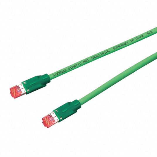6XV1870-3QH60  Câble Ethernet catégorie 6a Siemens, Vert, 6m Avec