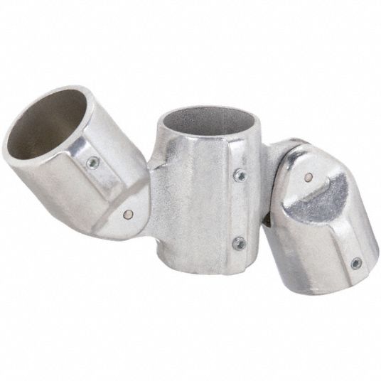 Structural Pipe Fitting: Tee, 2 in For Pipe Size, For 2 3/8 in Actual Pipe  Outer Dia, Cast Iron