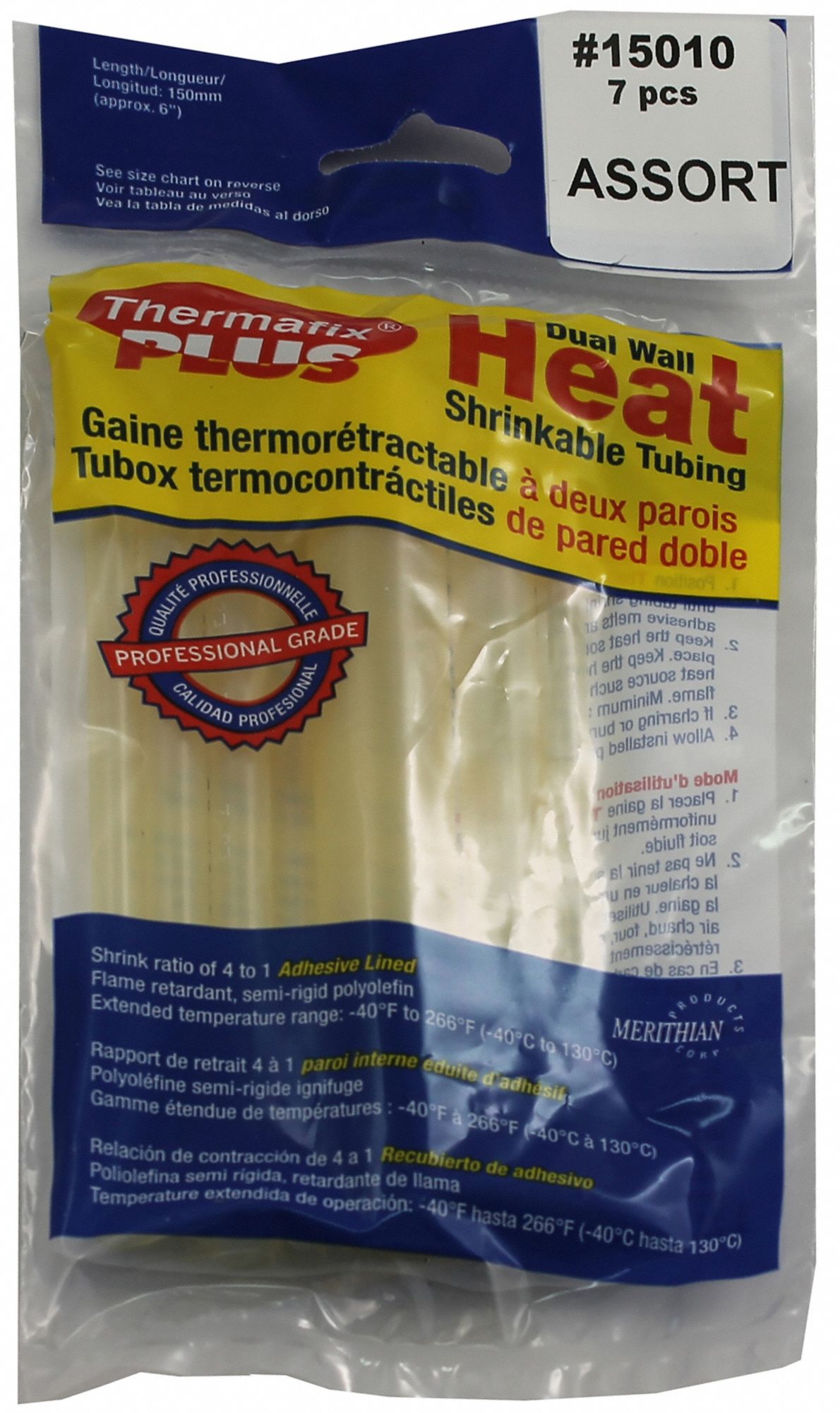 GAINE THERMORÉTR,TRANSP,TAILLES ASSORTIES,7 PIÈCES