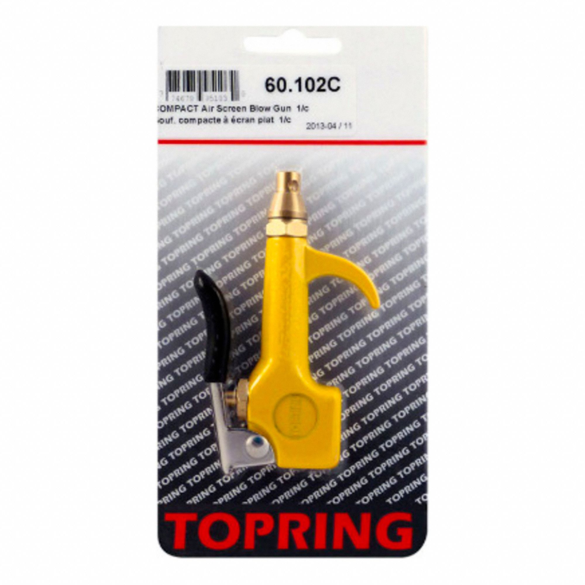 AIR-POWERED GUN,1/4 IN AIR INLET SZ