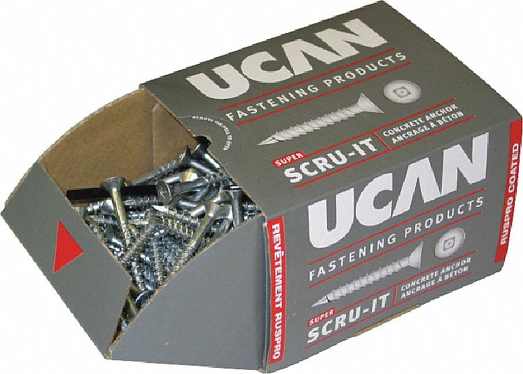 UCAN SCRU-IT HWH 1/4X1-1/4 - Anchor Screws - UCFSCH14114 