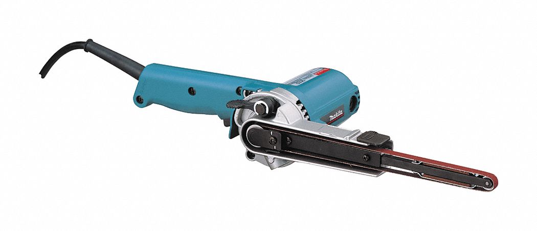 SANDER BELT, CORDED, 120V/4.4A, ⅜X21 IN, 980 TO 5600 SFPM, BALL BEARING, 16.4 FT