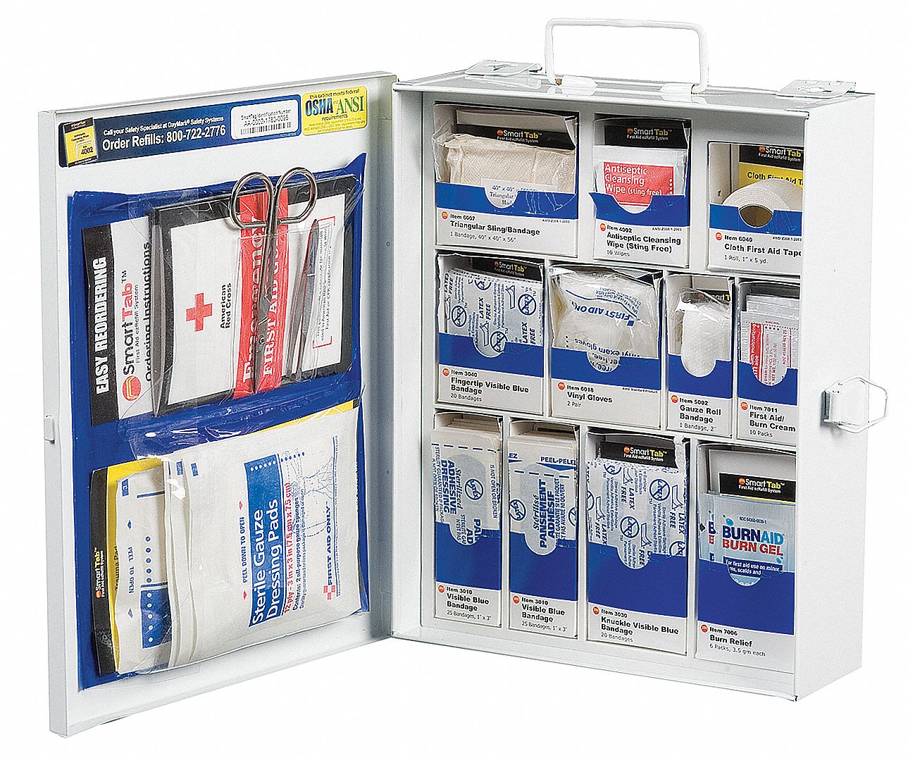 First Aid Kit, Metal, General Purpose - Grainger