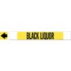 Black Liquor Fiberglass Carrier Mounted with Strapping Pipe Markers