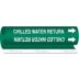 Chilled Water Return Wrap-Around Pipe Markers