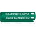Chilled Water Supply Wrap-Around Pipe Markers