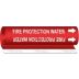 Fire Protection Water Wrap-Around Pipe Markers