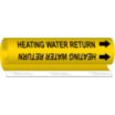 Heating Water Return Wrap-Around Pipe Markers