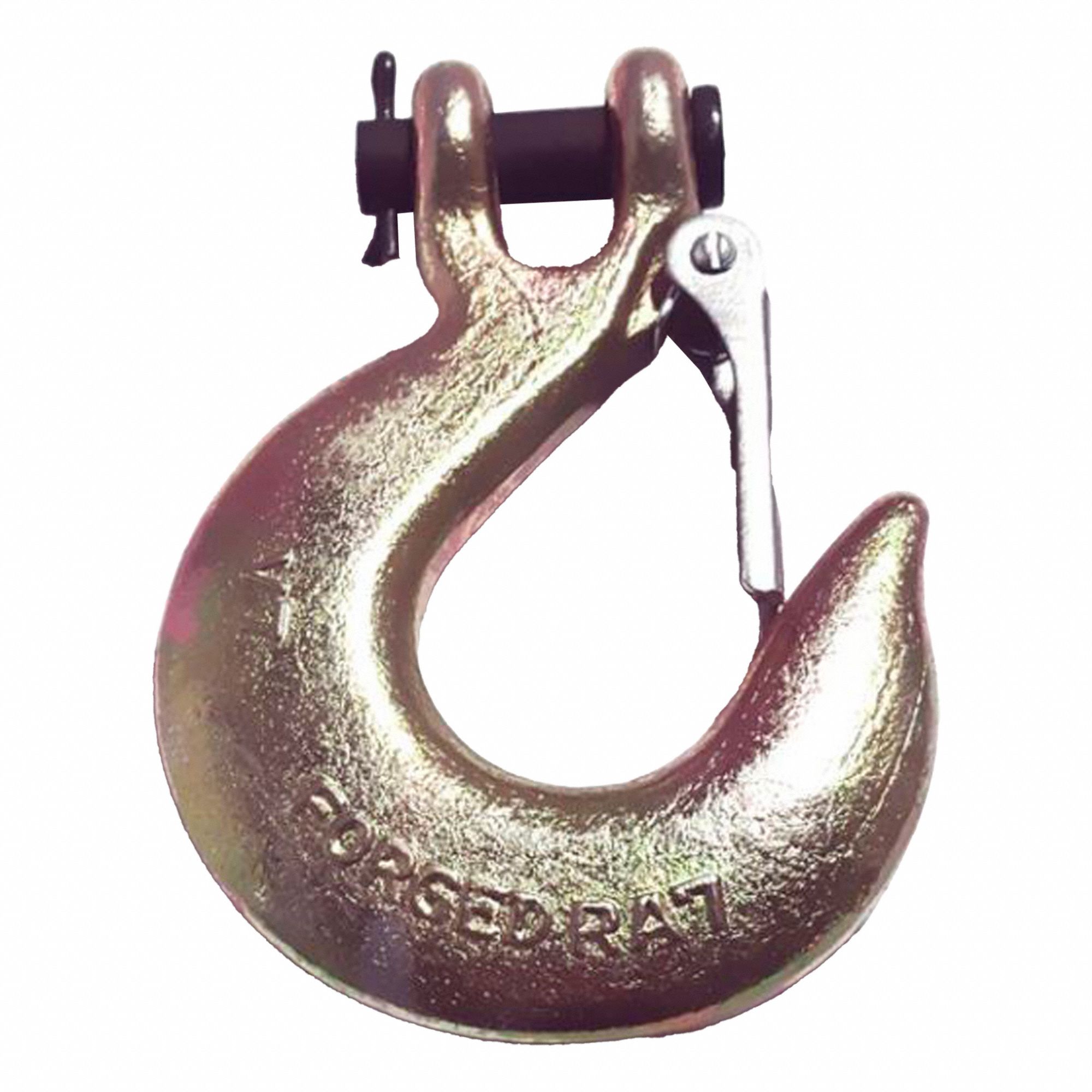 CLEVIS SLIP HOOK, GOLD, ALLOY STEEL, 5,250 LB LOAD LIMIT, GOLD CHROMATED FINISH