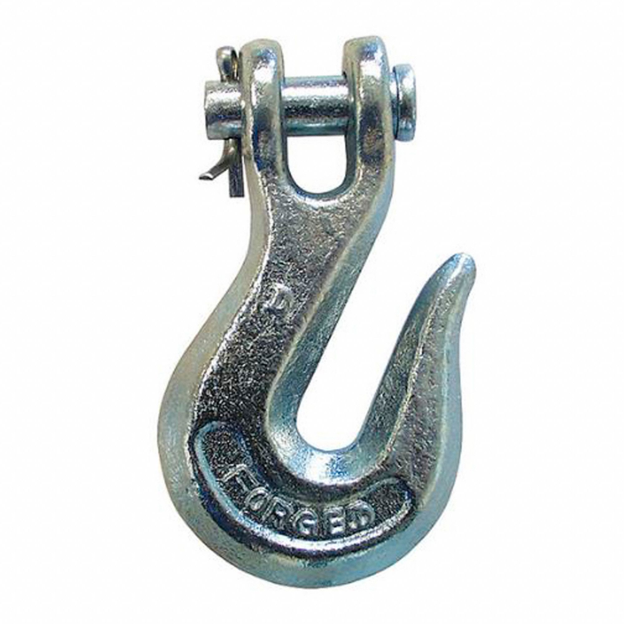 CLEVIS GRAB HOOK, CARBON STEEL, 5,400 LB LOAD LIMIT, GALVANIZED FINISH