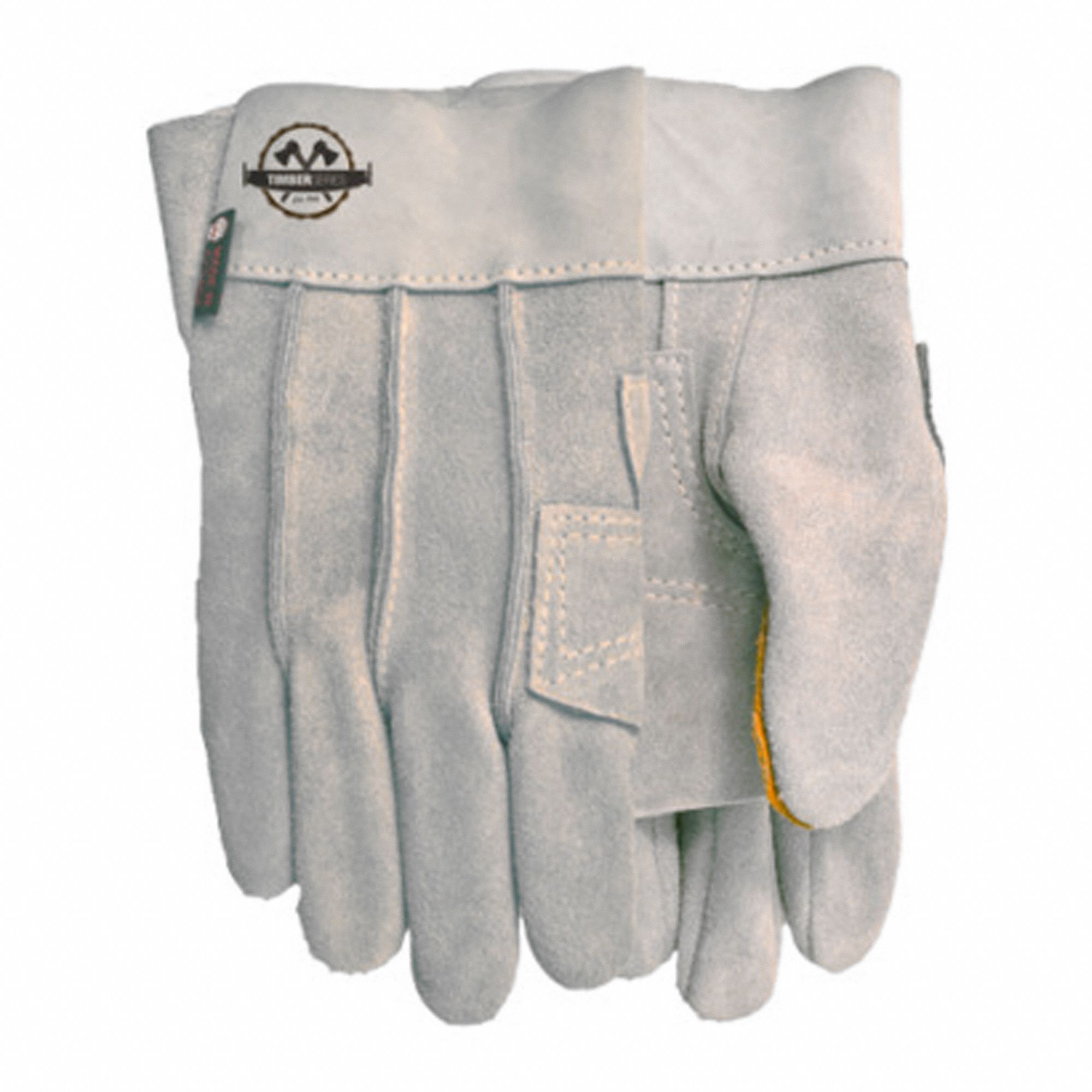 GANT P/ TRAVAUX EXIGEANTS, DOUBLE PAUME, POINTURE 12, NACRE, CROÛTE CUIR VACHETTE, PAIRE