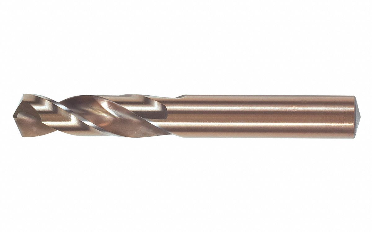 01J SERIES STUB LENGTH DRILL BIT, SPECIAL BRONZE SST, #1, COBALT, HIGH SPEED STEEL