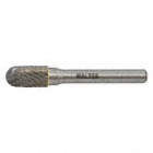 CARBIDE BUR, CYLINDRICAL, ROUND NOSE 1/4 X 3/8 X 3/4 IN