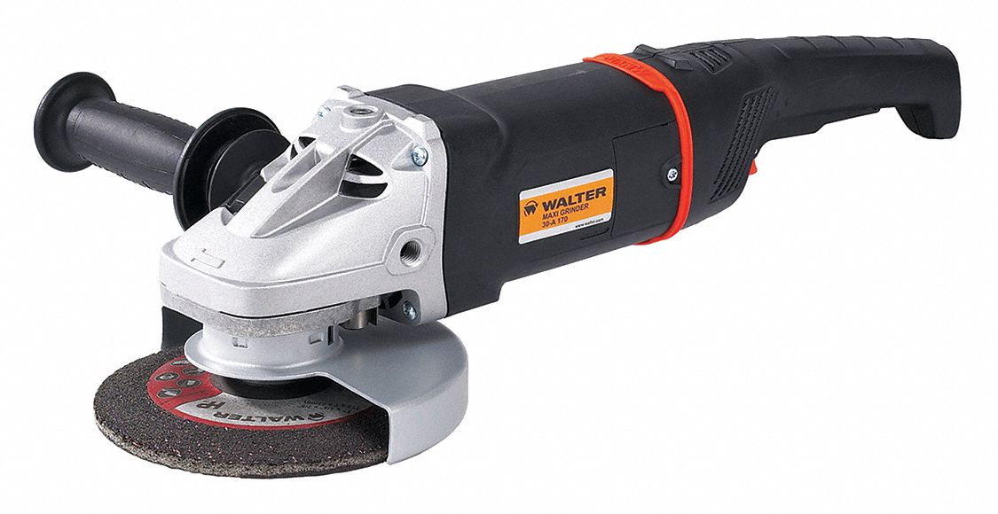 ANGLE GRINDER, CORDED, 120V, 7 IN DIA, PADDLE, ⅝