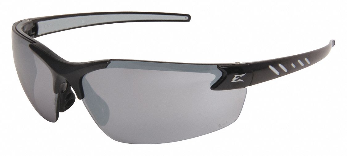 LUNETTES DE PROTECTION, ENVELOPPANTE, NYLON/PC/TPR, ANTIRAYURES, NR/ARGENT, CSA, UV