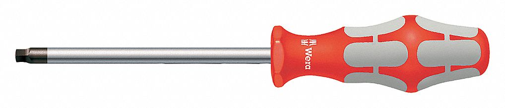 SCREWDRIVER, 105 MM MULTICOMPONENT HANDLE, #2 TIP, NOT INSULATED, CORROSION-RESISTANT, 205 MM L X 6 MM DIA