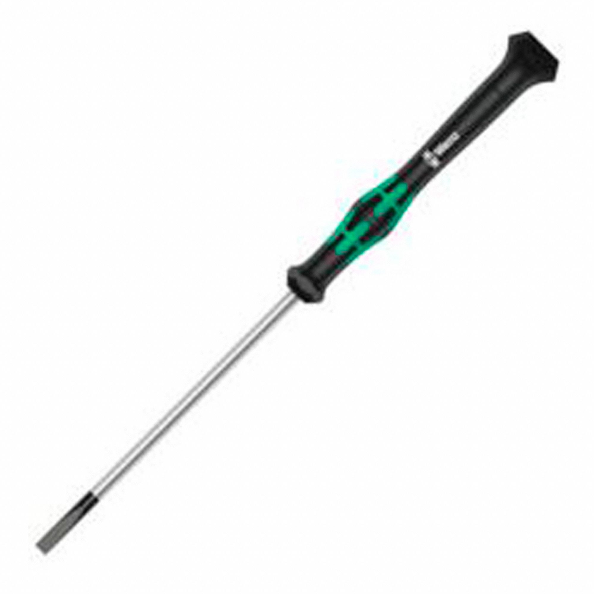 TOURNEVIS À FENTE,PNT NRE DE 2 MM,TIGE RONDE DE 60 MM,157 MM DE LONG
