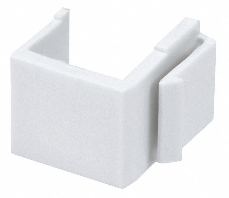 BLANK KEYSTONE INSERT, INSERTS, 0 PORTS, 6539, WHITE, 6539, 10 PK