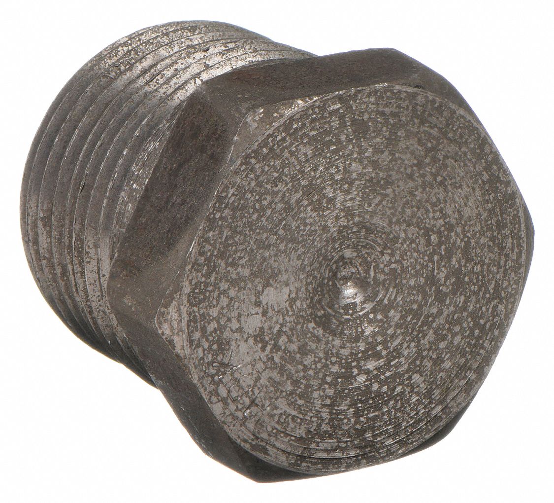 HEX HEAD PLUG: FORGED STEEL, ½ IN FITTING PIPE SIZE, MALE NPT, CLASS 6000