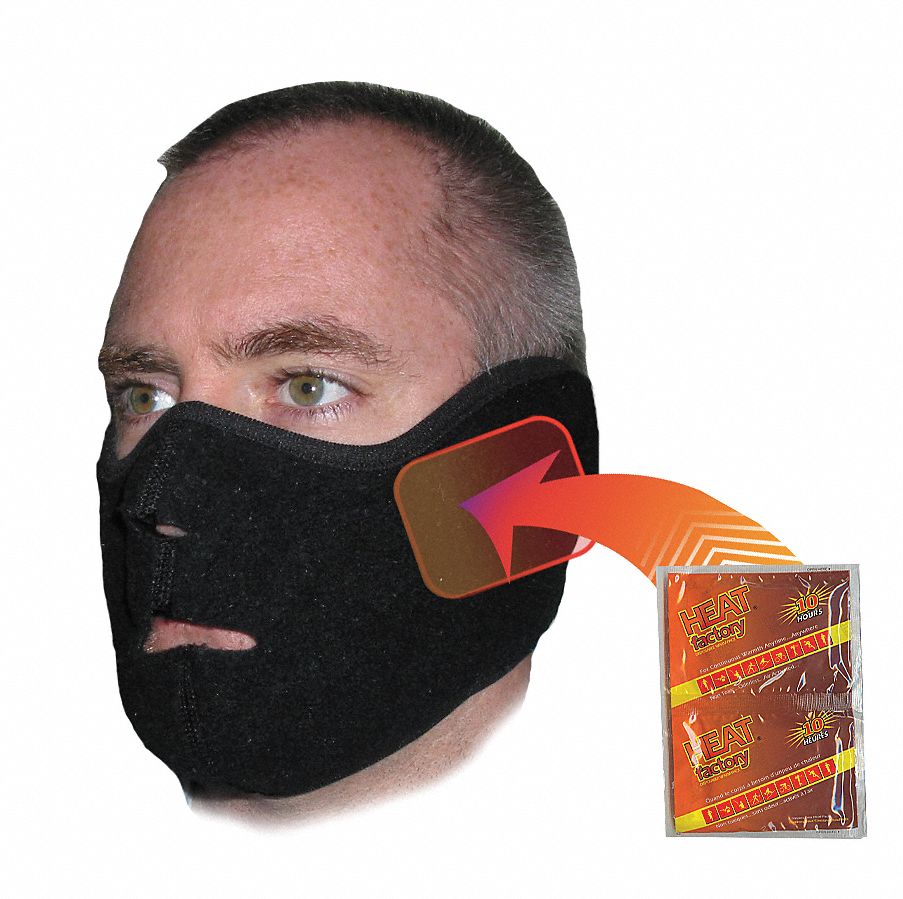 Heat Factory Black Heated Face Mask 1781 