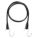 BUNGEE STRAP, S-HOOK, 2½ IN HOOK L, RUBBER, ¾ IN W, 31 IN L, BLACK