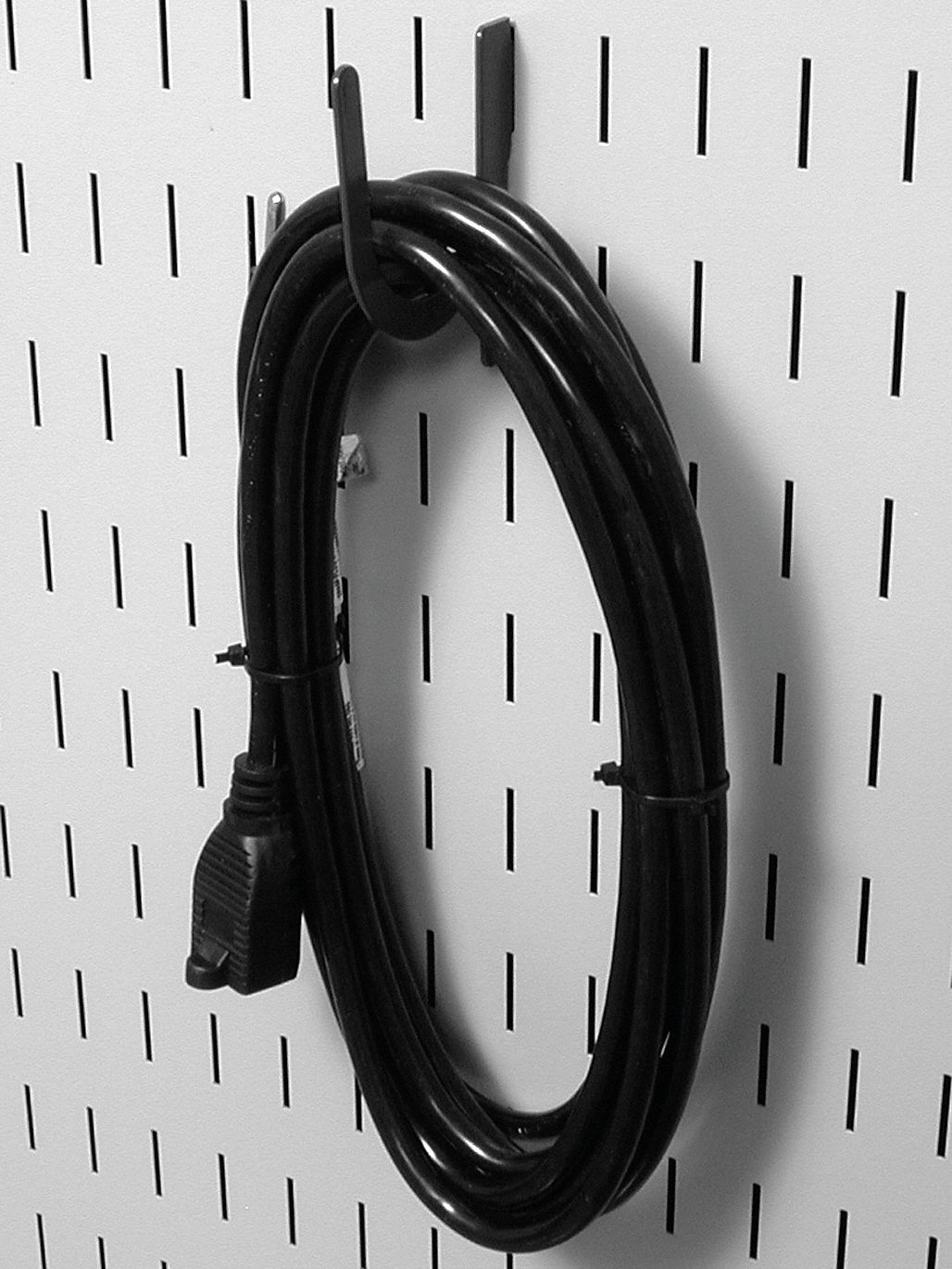 WALL CONTROL Slotted Toolboard Hook Kit 11 Hooks, Black 14K27735K