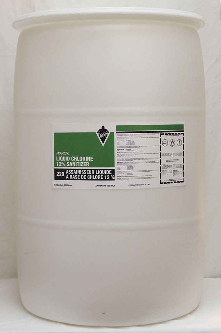 SANITIZER 12PCT CHLORINE 205L DRUM