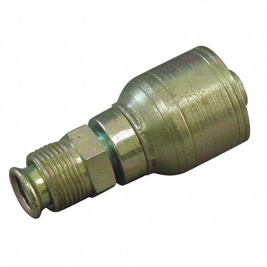 EATON AEROQUIP Hydraulic Crimp Fitting, Fitting Material Steel x Steel ...