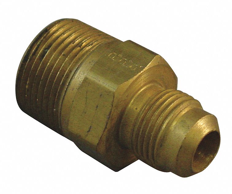 hydraulic hose adapter fitting straight grainger brass npt shape male thread type close