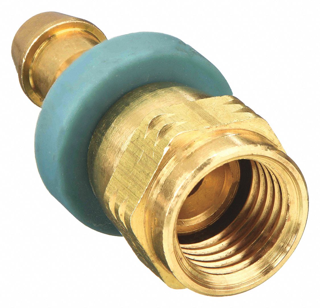Barbed Hydraulic Hose Fitting: -4 For Hose Dash Size, For 1/4 in Hose I.D., JIC x Hose Barb