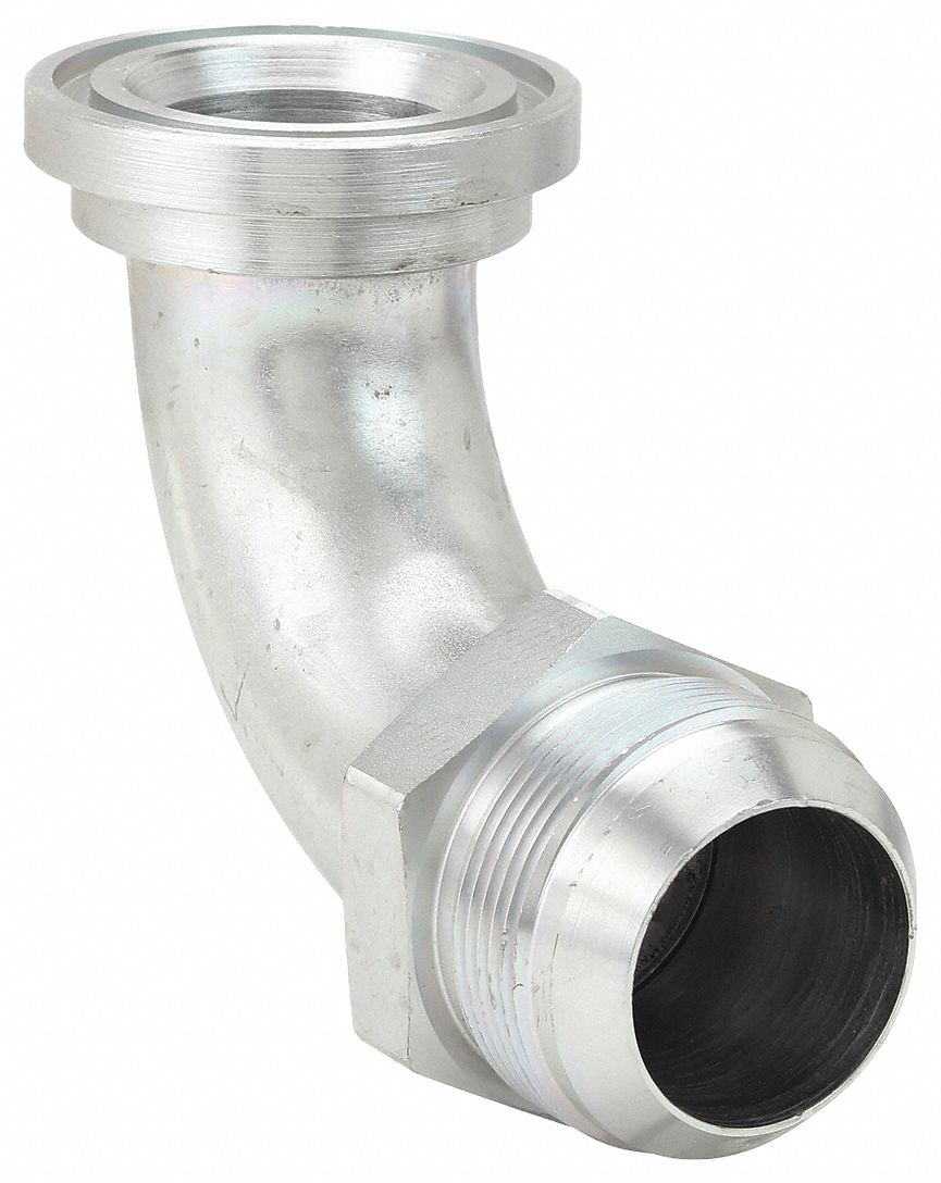 Hydraulic Hose Adapter: 1 1/4 in x 1 1/4 in Fitting Size, Female x Male, NPTF x NPTF, Rigid