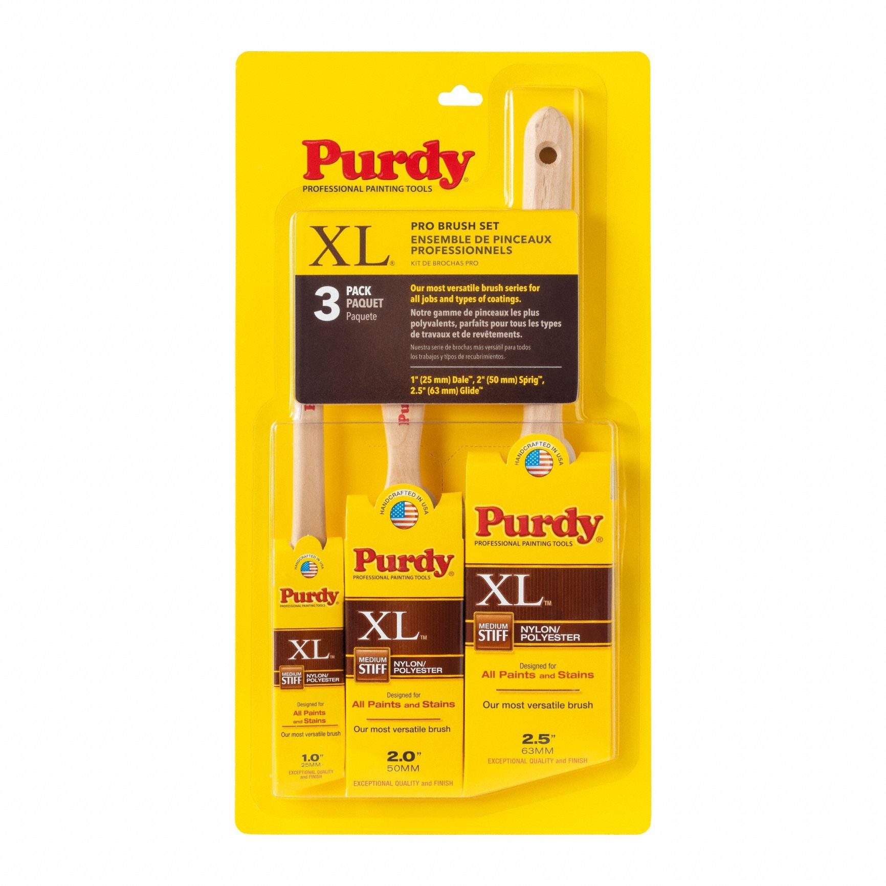 Nylon Paint Brush Hardwood Handle
