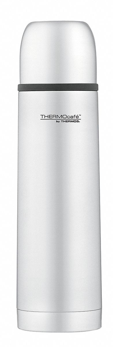 Insulated Beverage Bottle: 17 oz Size, Stainless Steel