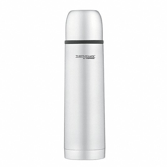 Insulated Beverage Bottle: 17 oz Size, Stainless Steel