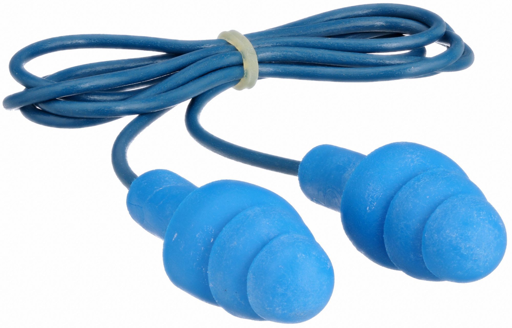 BOUCHONS D'OREILLE, RÉUTILISABLES, ABS/POLYMÈRE ÉLASTOMÈRE/VINYLE, MOYEN, 3 BRIDES, 25 DB, FILAIRE