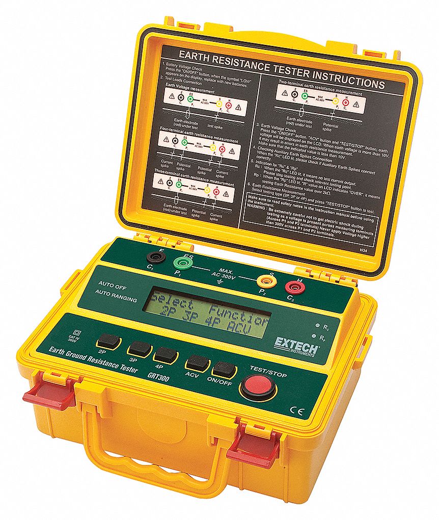 4-WIRE EARTH GRND RESISTANCE TESTER