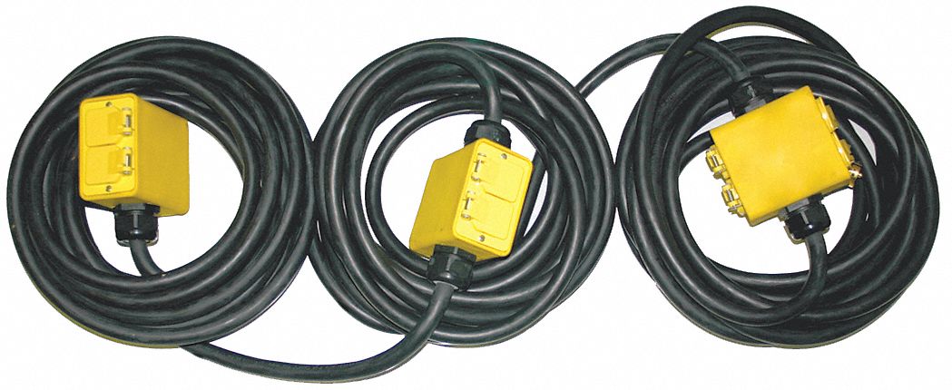 Extension Cord,60ft,12/5,20A,SOW,Black