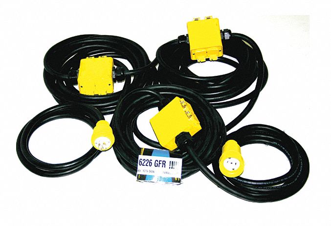 14N238 - Extension Cord 60ft 12/5 20A SOW Black