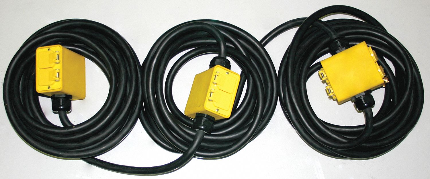 Extension Cord,90ft,12/5,20A,SOW,Black