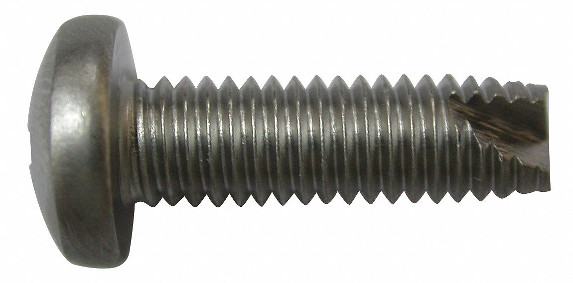 Thread Cutting Screw, #10, Pan, 5/8"L, PK100