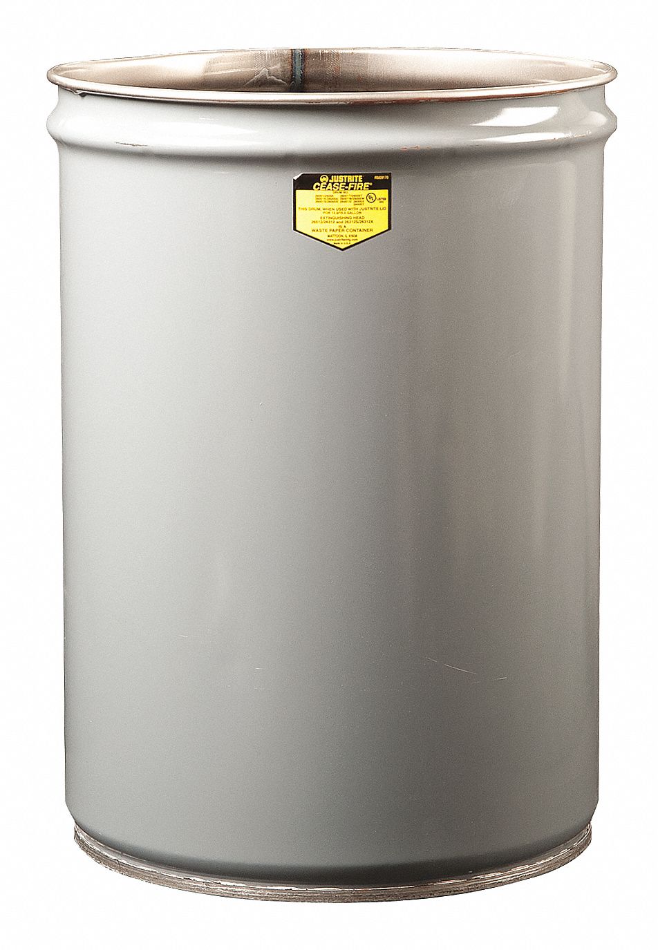 14N860 - Open-Head Drum 12 gal. Gray