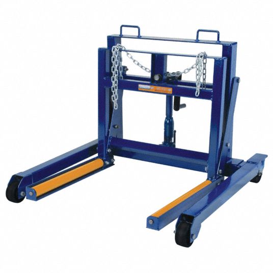 Hydraulic Lift & Roll Moving Dollies - Set of (2) Two - Phenolic Wheels -  Capacity: 3,950 lbs