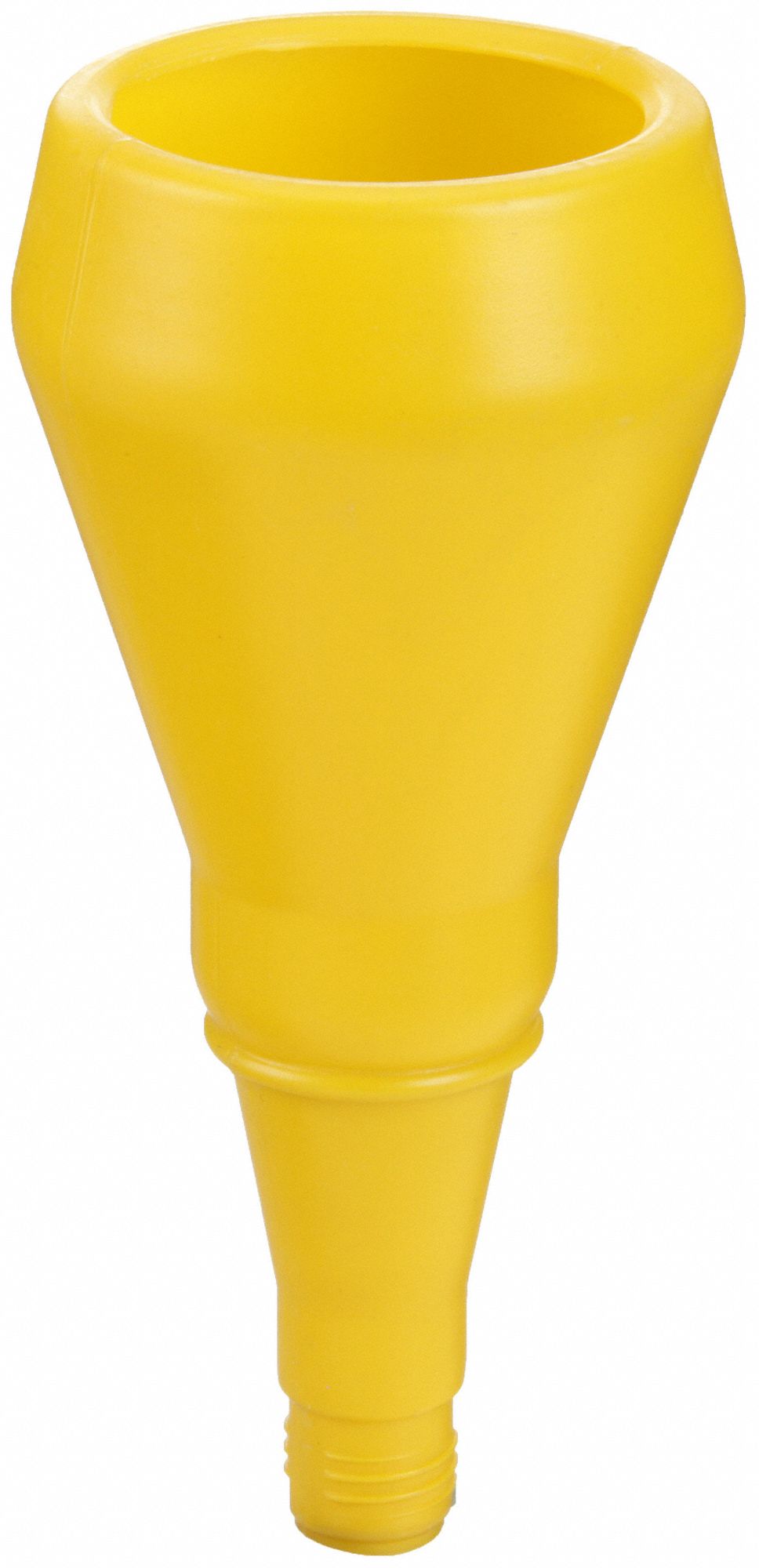 FAST FILL SPOUT FUNNEL, POLYETHYLENE, 296 FL OZ FLUID CAPACITY, 3¼ IN OVERALL DIAMETER, YELLOW