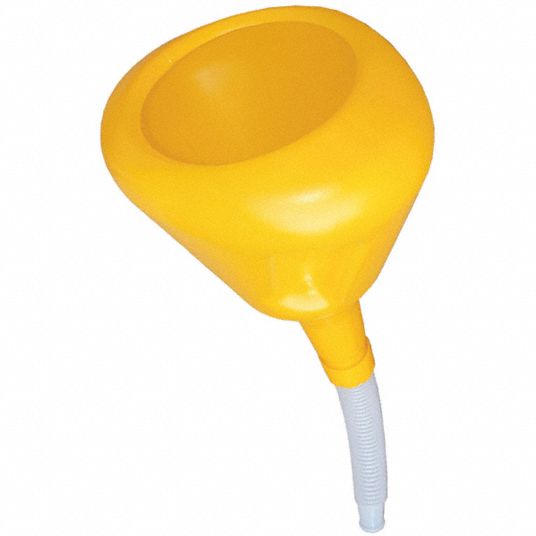 FUNNEL KING Fast Fill Funnel, Polyethylene, 3 qt Total Capacity, 21 1/2